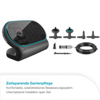AquaBloom L Set autarkes Bewässerungssystem Balkon Terrasse Hochbeet ohne Wasser Strom 30 Pflanzen 13330 20