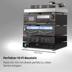 DIGITRADIO 143 V3 Digitalradio mit HiFi Tuner DAB+ und Internetradio Empfang für Zuhause und Büro