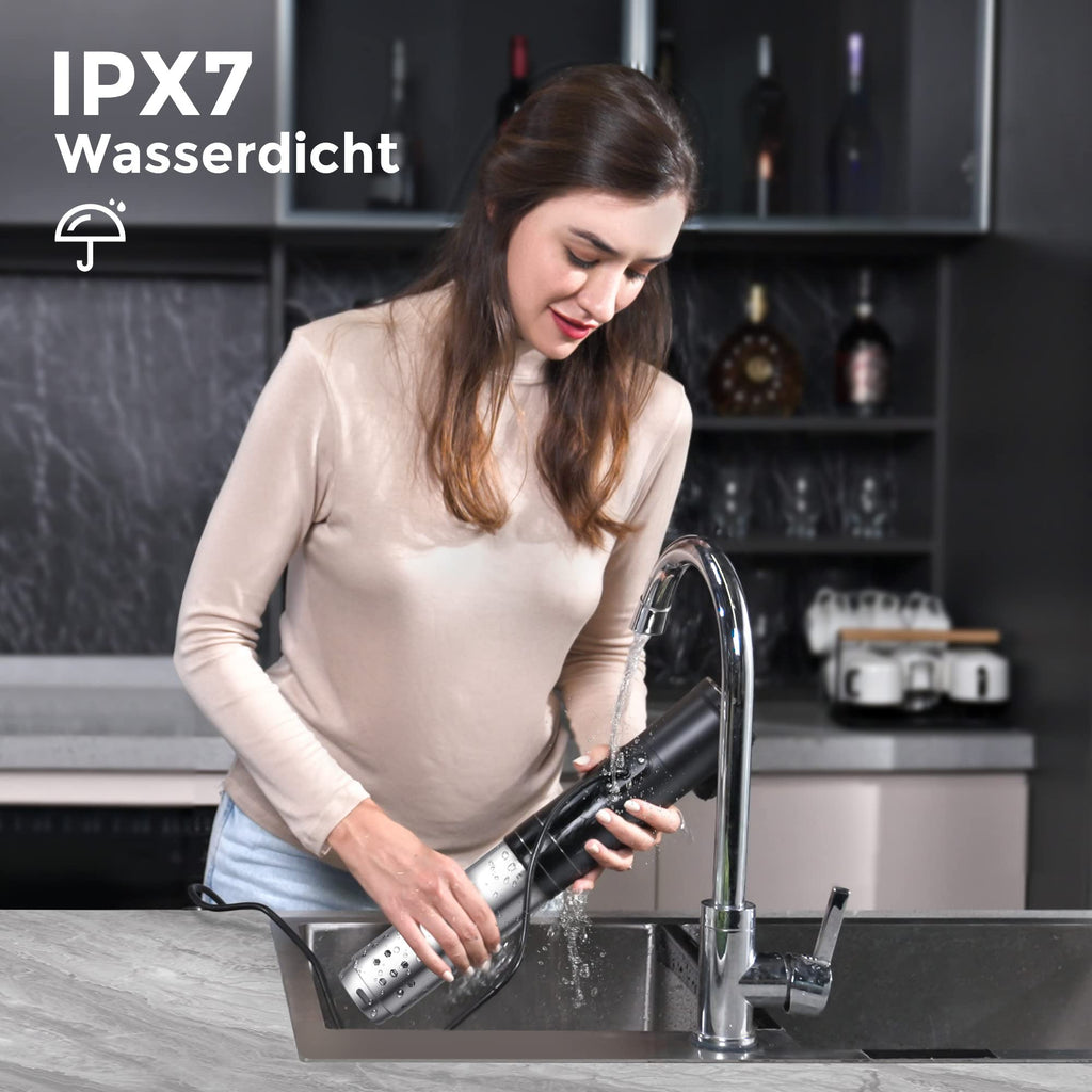 Sous Vide Garer Stick WLAN G330 bis 90°C IPX7 wasserdicht TFT Touch Display 360° Tauchzirkulator Timer