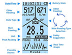 EMF-390 3-in-1 EMF ELF RF HF Strahlungsmessgerät Mehrfeld Detektor Datenlogger Mobilfunkmasten