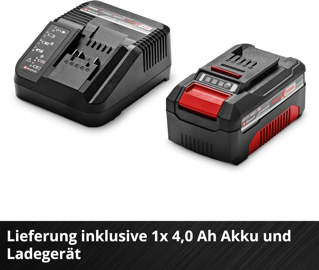 Rasenmäher GE CM 18/33 Li Kit 18 V 33 cm Brushless 30L Fangkorb 25 65 mm Schnitthöhe mit 4,0 Ah Akku Ladegerät