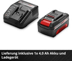 Rasenmäher GE CM 18/33 Li Kit 18 V 33 cm Brushless 30L Fangkorb 25 65 mm Schnitthöhe mit 4,0 Ah Akku Ladegerät