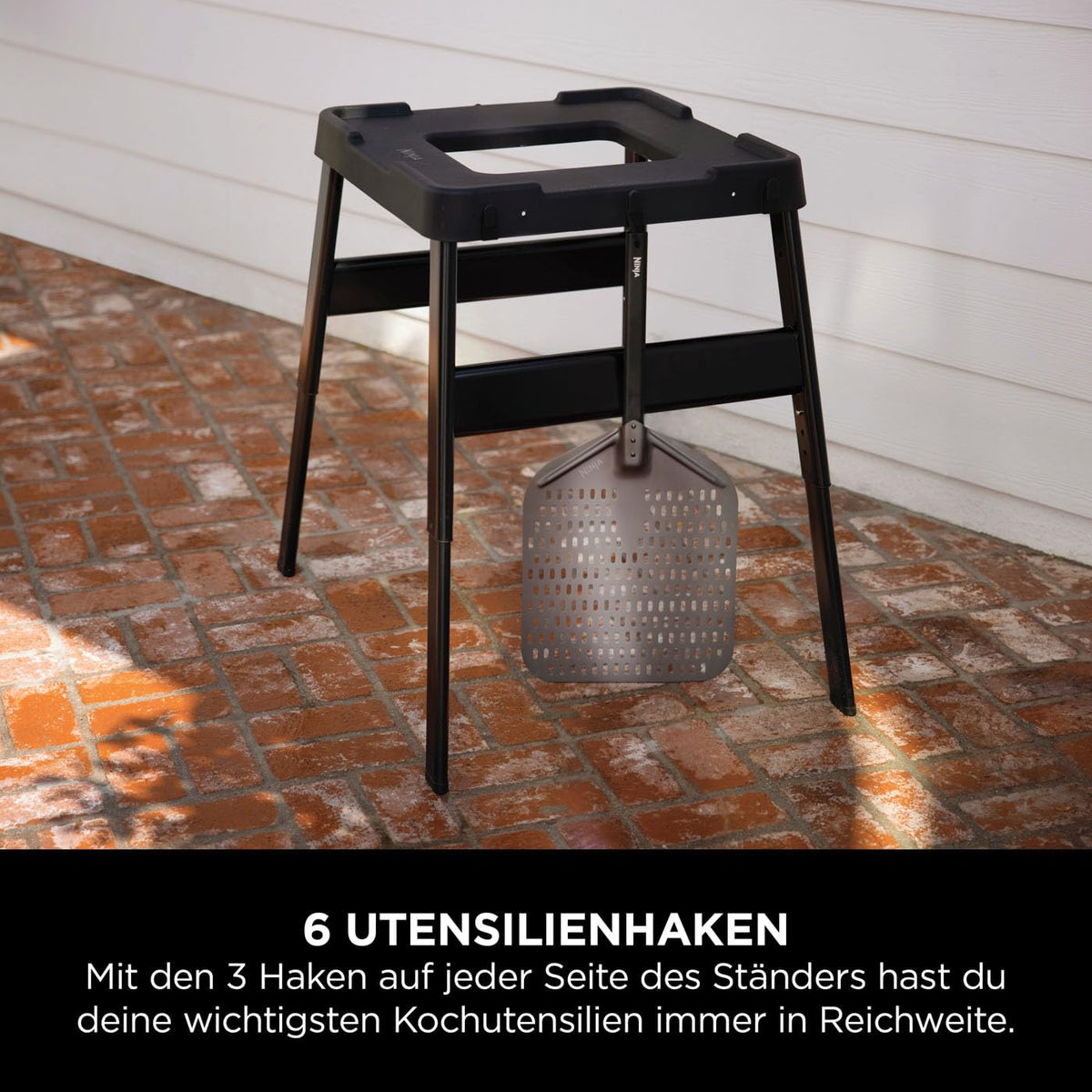 Woodfire Verstellbarer Ständer und Beistelltisch für Außenofen und Grill als praktisches Zubehör