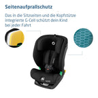 Titan S Comfort iSize Kindersitz 76 bis 150 cm mitwachsend ISOFIX 15 Monate bis 12 Jahre 13 Kopfstützen Black