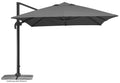 Sonnenschirm Rhodos Grande ca 400 x 300 cm anthrazit rechteckig UV Schutz Garten Terrasse Sonnenschutz