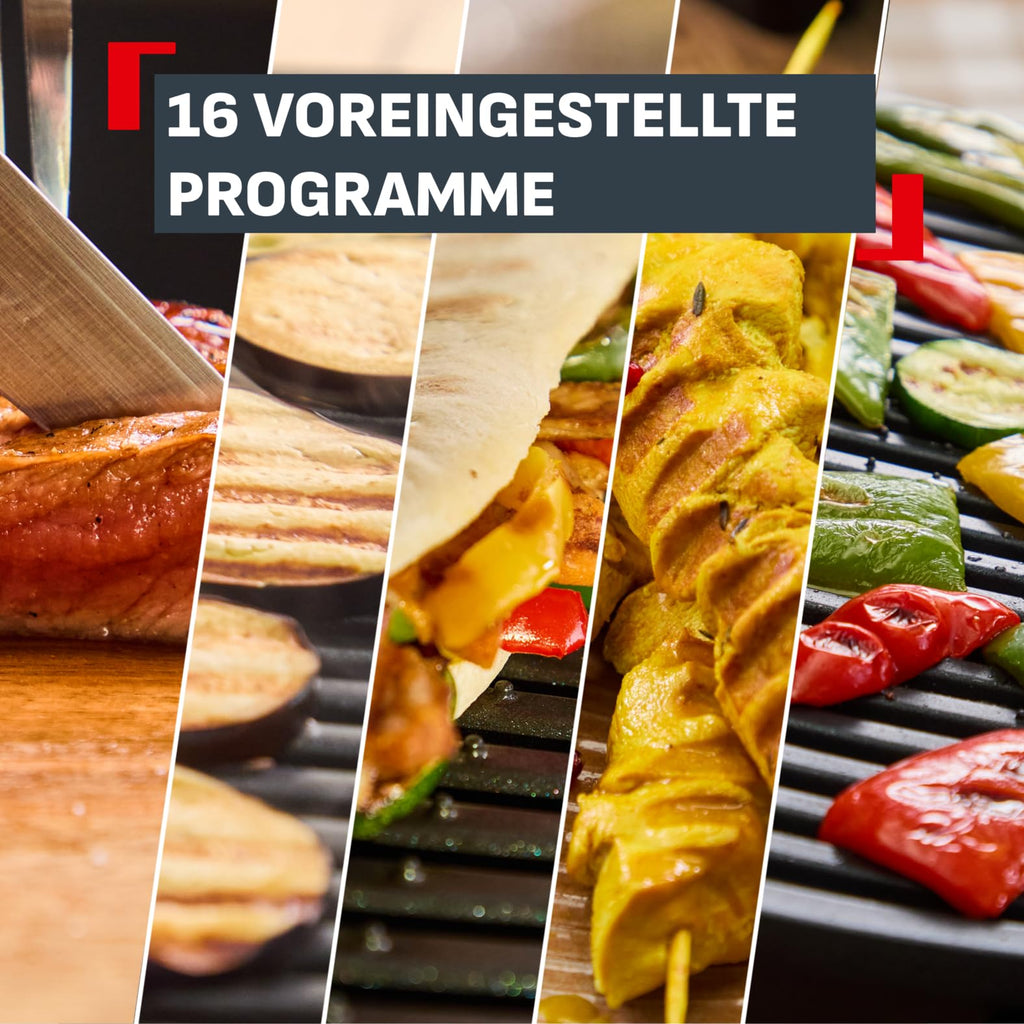 OptiGrill Elite XL Kontaktgrill elektrischer Grill mit automatischer Garzeitanpassung und XL Grillfläche