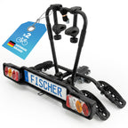 Kupplungsfahrradträger SmartLine Black für 2 Fahrräder bis 50 kg für Anhängerkupplung abklappbar Rahmenschutz
