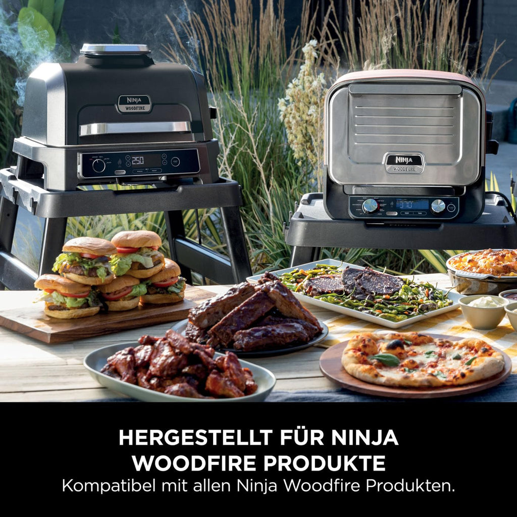 Woodfire Verstellbarer Ständer und Beistelltisch für Außenofen und Grill als praktisches Zubehör