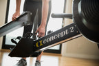 RowErg Rudergerät Modell D mit Standardbeinen Luftwiderstand Schwarz für effektives Heimtraining