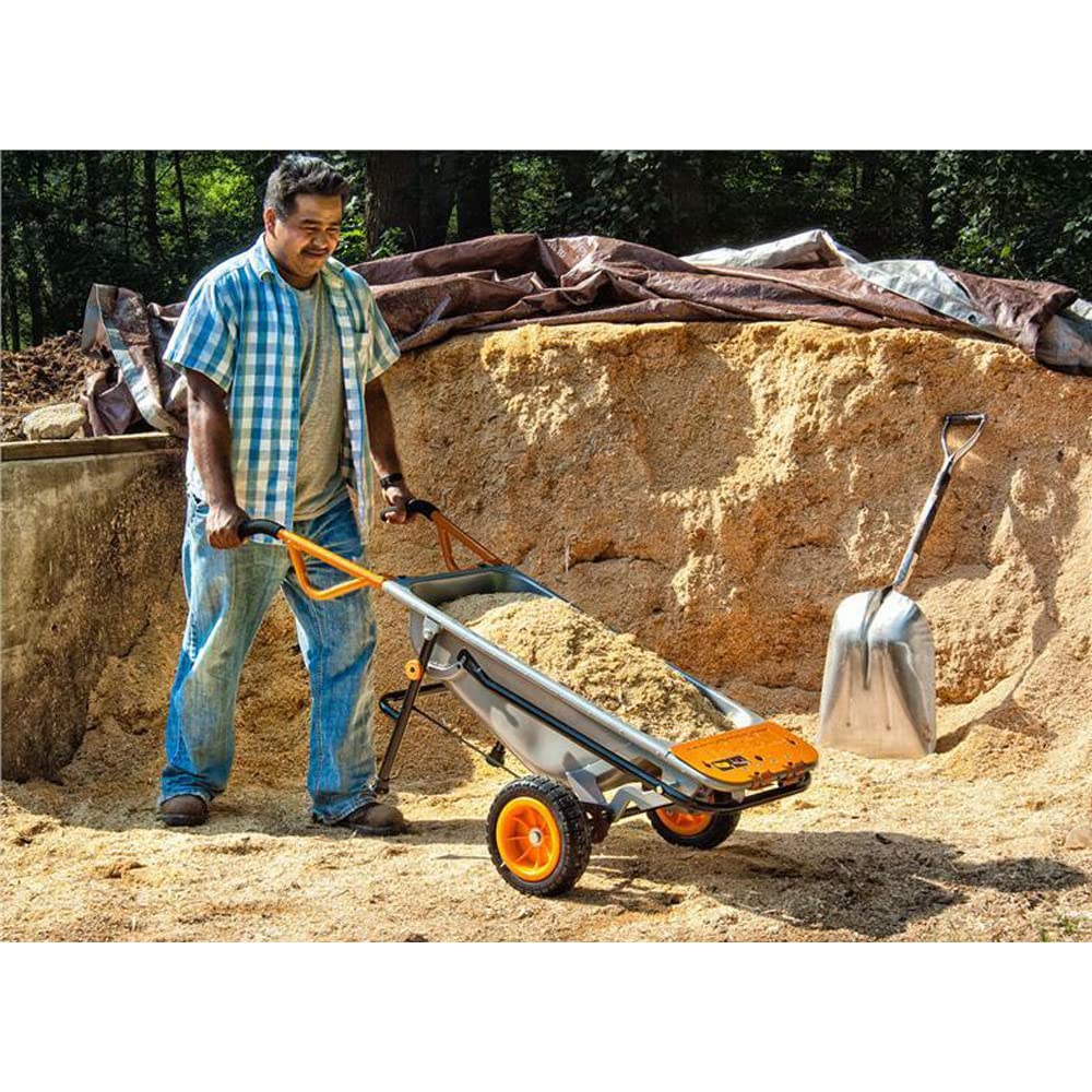 WG050 Aerocart Multifunktionsschubkarre vielseitig einsetzbar für Garten Transport und Baustelle