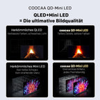 60 Zoll Fernseher QD Mini LED 4K Smart TV Google TV HDR10 Plus Dolby Vision Atmos Local Dimming MEMC 60CGNH70Z