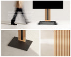 TV Ständer aus Buchenholz für 32 bis 65 Zoll Fernseher bis 40 kg Zen Serie Standfuß TV Möbel