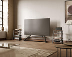 HiFi Rack aus Holz und Stahl mit verstellbaren Ablagen 61 x 52 x 78 cm für Fernseher und Audiogeräte