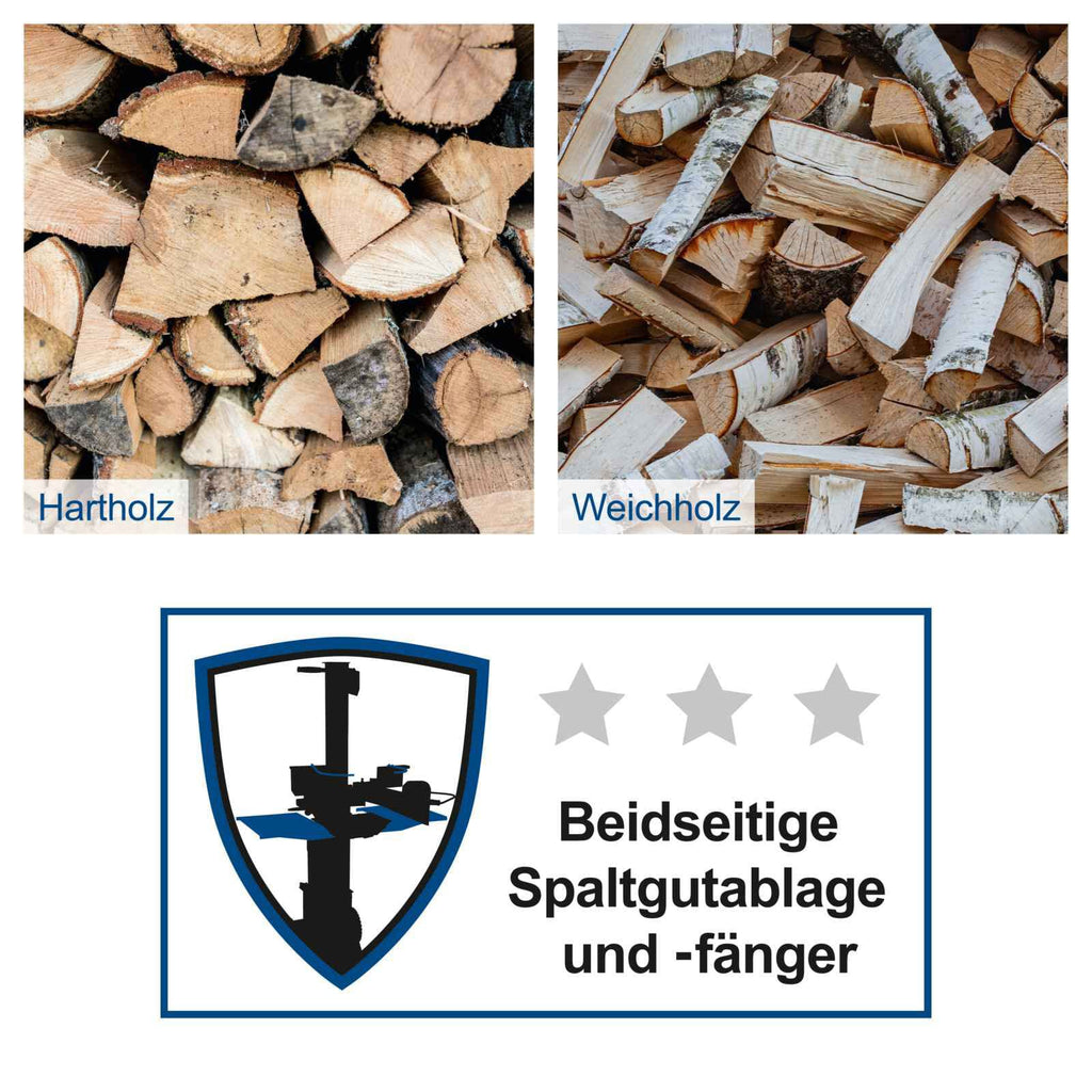 Elektrischer Holzspalter HL810 Brennholzspalter mit 8 Tonnen Spaltkraft und 3500W Motor für Brennholz