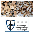Elektrischer Holzspalter HL810 Brennholzspalter mit 8 Tonnen Spaltkraft und 3500W Motor für Brennholz