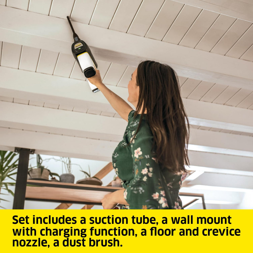VC 6 Cordless ourFamily Akkustaubsauger 2 Saugstufen bis zu 50 min 25,2 V Akku Wandhalterung Ladefunktion