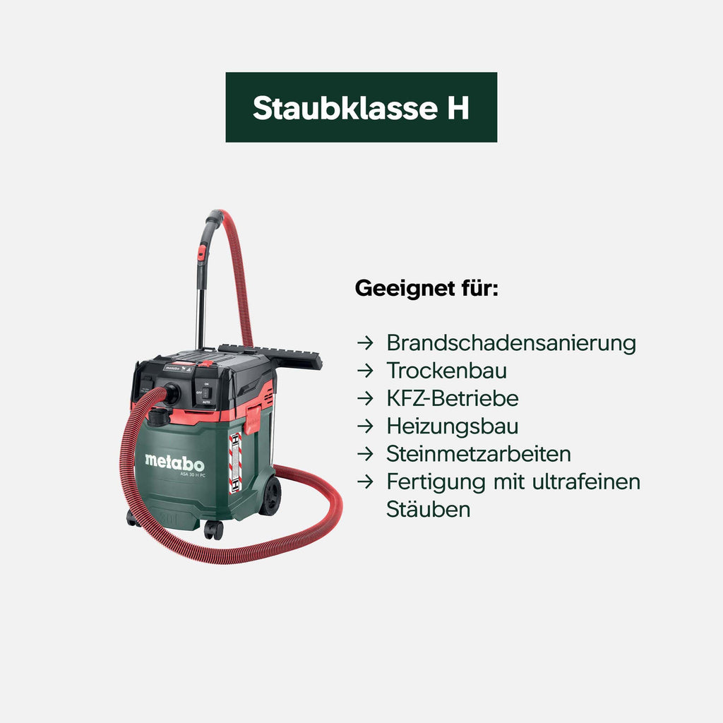 ASA 30 H PC Allessauger Nass und Trockensauger Staubklasse H 1200 W 30 L PressClean Bau und Werkstattsauger