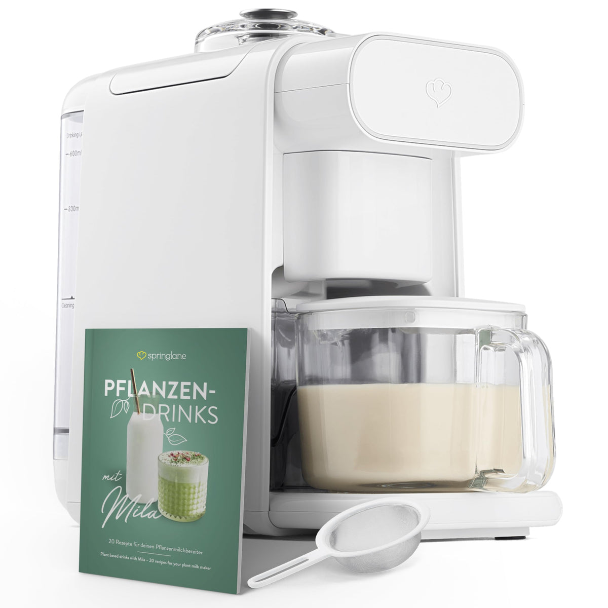 Pflanzenmilchbereiter Mila 600ml 6 Programme automatische Reinigung LED Touch Timer Nussmilch Soja Haferdrinks