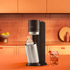 Duo Wassersprudler 2x60L CO2 Zylinder 2x1L Glasflasche 2x BPA freie 1L Flasche spülmaschinenfest öko titan