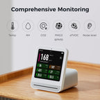 Air Quality Monitor Gen 2 Indoor Detects PM2.5 CO2 PM10 Noise Temperature Humidity Upgraded Alarm Clock Tester