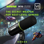 MV6 USB Gaming Mikrofon für Streaming Aufnahmen Podcasting Gesang Videokonferenzen am PC und Mac