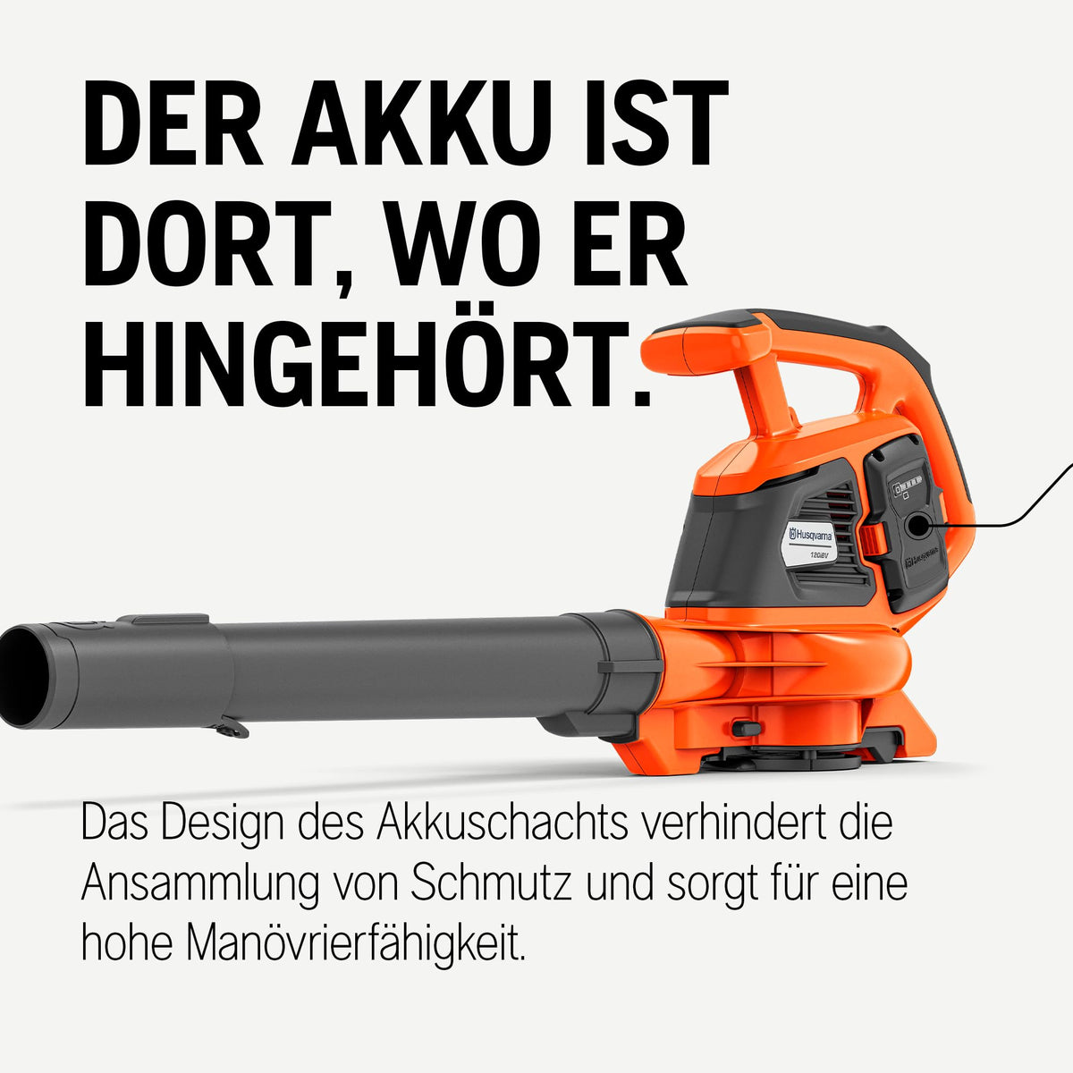 120iBV Akku Laubbläser und Laubsauger 2 in 1 mit Akku und Ladegerät kabellos für Garten und Hof