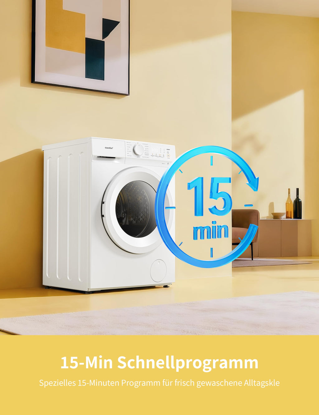 Frontlader Waschmaschine 8 kg Energieklasse A minus 10 Prozent weiß CF08EWP05W Energieklasse A