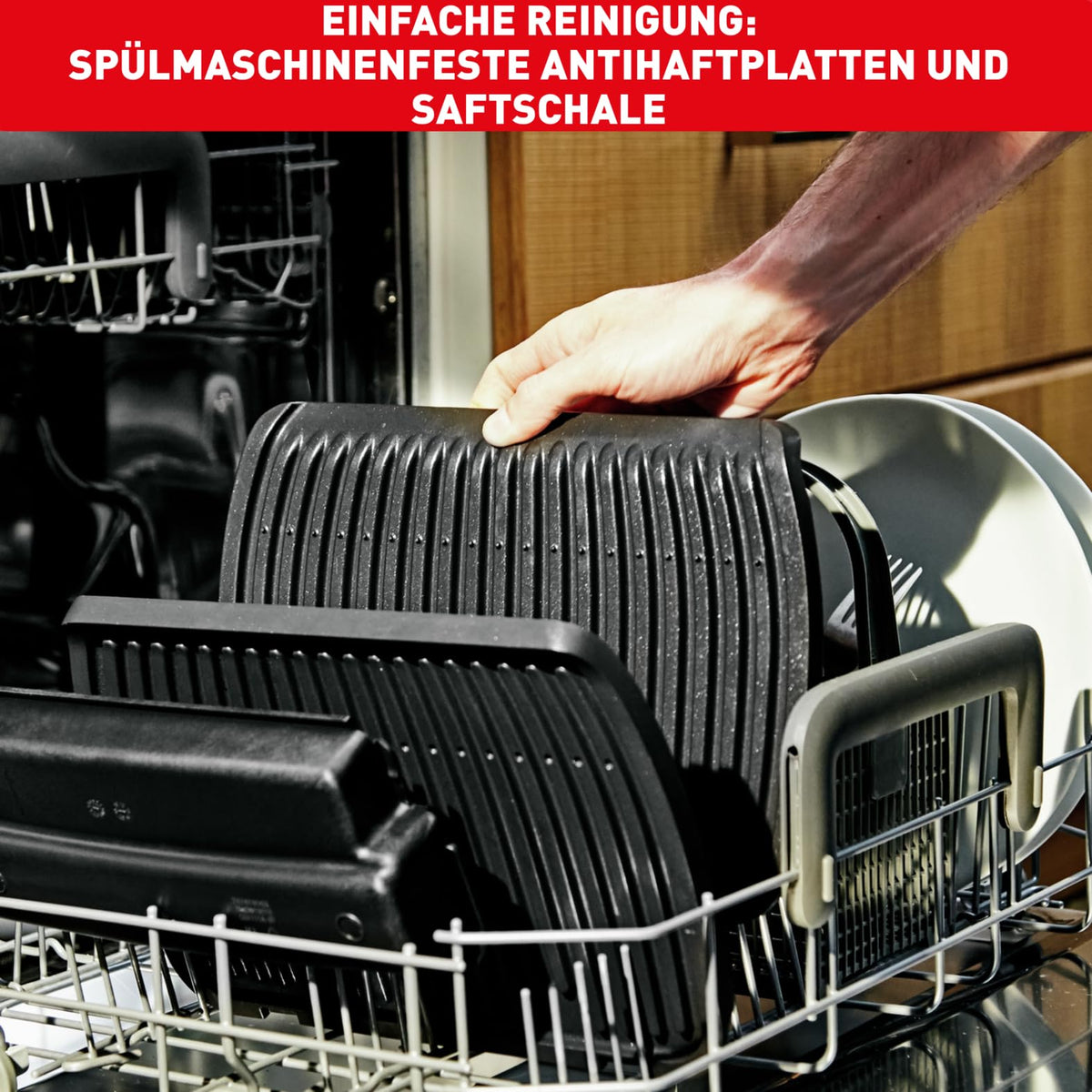 OptiGrill Plus XL Kontaktgrill elektrischer Tischgrill mit 9 Automatikprogrammen und manuellem Modus