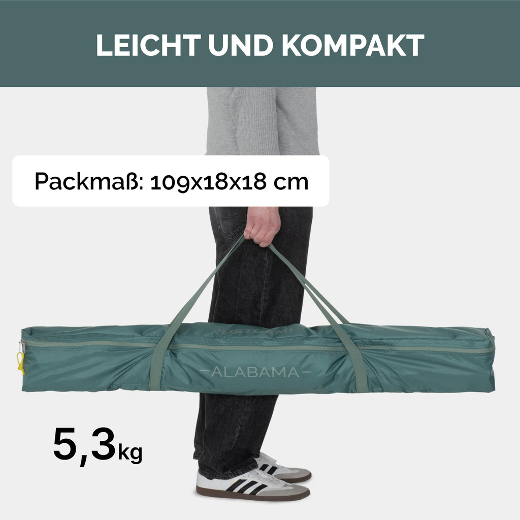 Wasserdicht Schnellaufbau Pavillon 4 Wände 2,5x2,5 m faltbar UV Schutz 80 Garten Camping Festival Strand Zelt