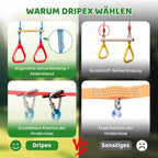 Slackline Kinder Ninja 2x15m für Jugendliche und Erwachsene im Freien Ninja Line Set für Garten