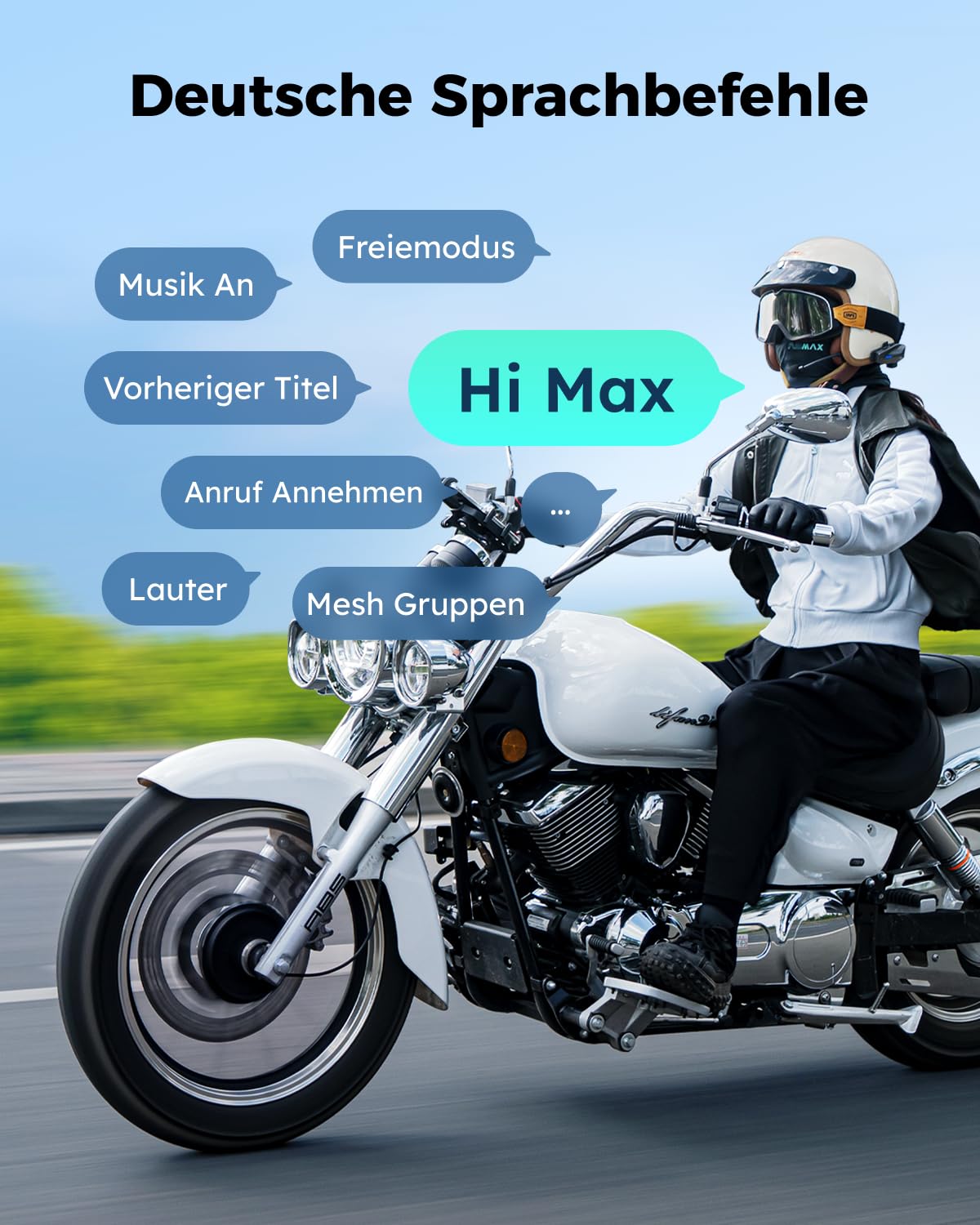 S1 Motorrad Bluetooth Headset für 8 Fahrer Mesh Kommunikationssystem Intercom Helm Gegensprechanlage