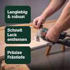 LF 850 S Lackfräse zum Entfernen von Farben und Lacken Nennleistung 850 W 4 m Kabel europäischer Stecker