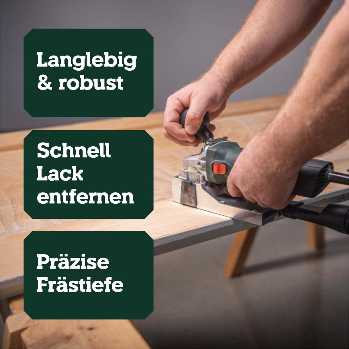 LF 850 S Lackfräse zum Entfernen von Farben und Lacken Nennleistung 850 W 4 m Kabel europäischer Stecker