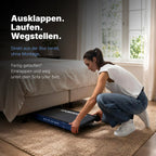 Laufband 1 bis 12 km/h klappbar elektrisch leise unterm Schreibtisch Walking Pad mit Steigung Tablet Halterung