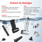 Elektrofleischwolf 3000W Max LED Anzeige 9 Stufen Edelstahl Schneideaufsatz Wurstfüller Kibbe Maker Behälter