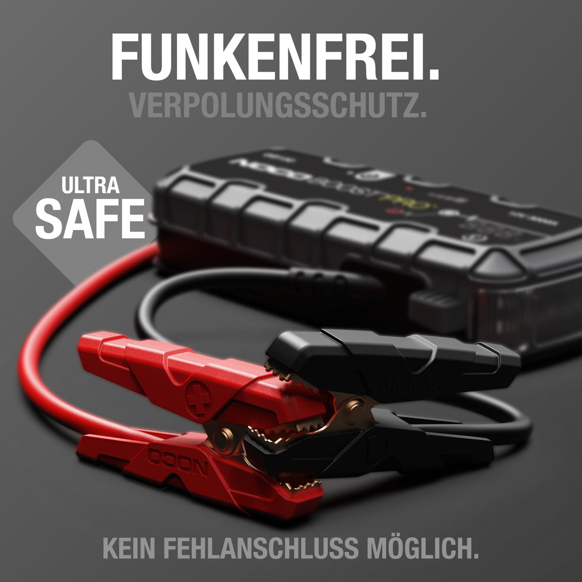 GB150 3000A Starthilfe Powerbank für Benzin bis 9,0L und Diesel bis 7,0L 12V Lithium Jump Starter