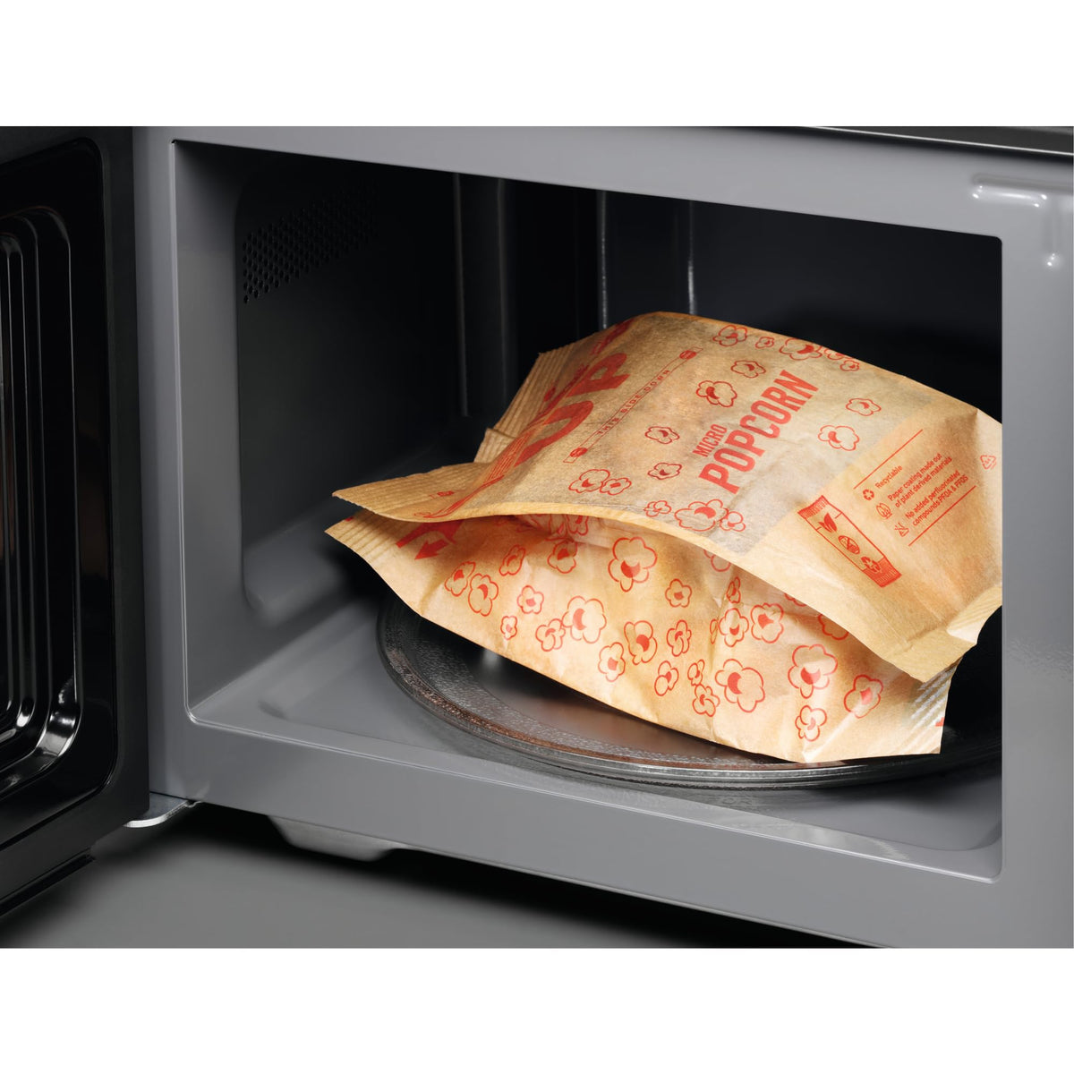 MFB252DB Freistehende Mikrowelle Grillfunktion 25L 900W 7 Stufen Invertertechnologie Auftaufunktion Schwarz