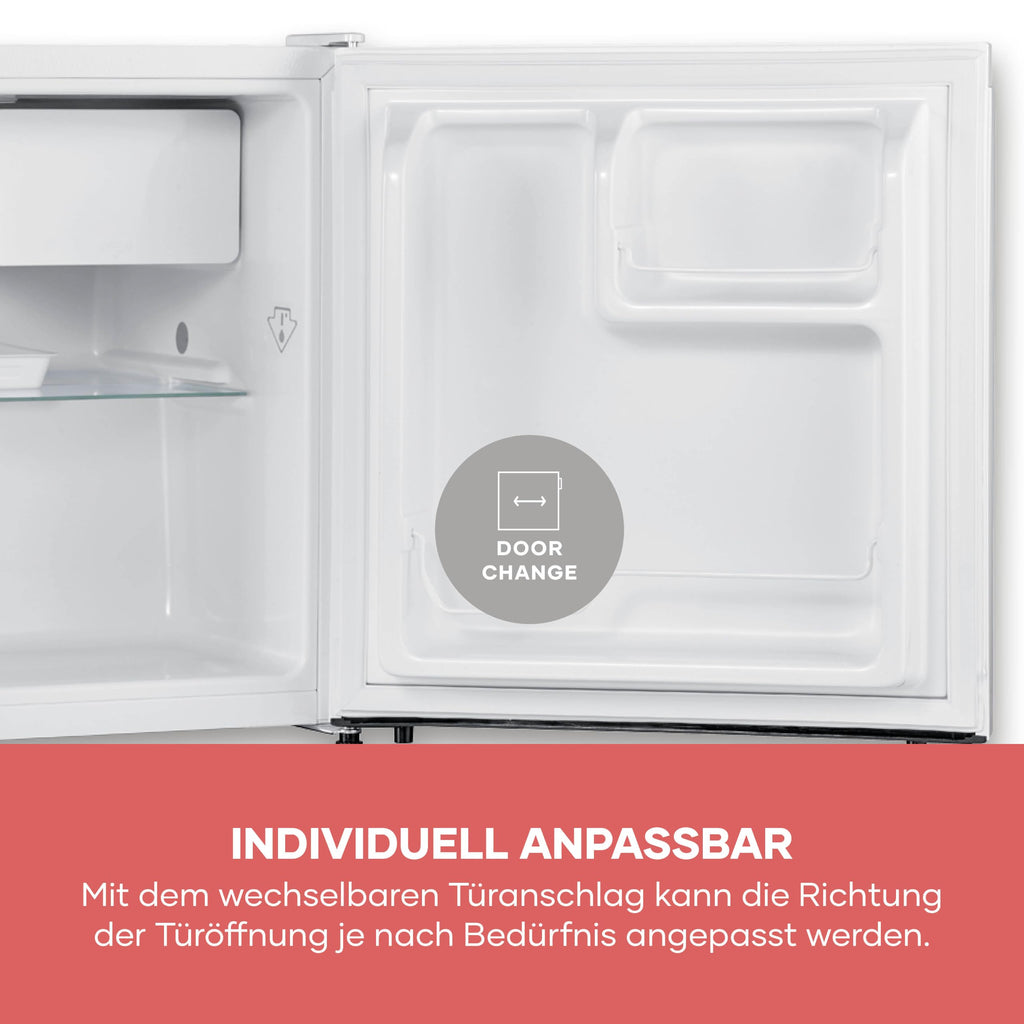 Kühlbox mit Kältefach besonders leise wechselbarer Türanschlag 50 L Nutzinhalt weiß KB 8884 Energieklasse E