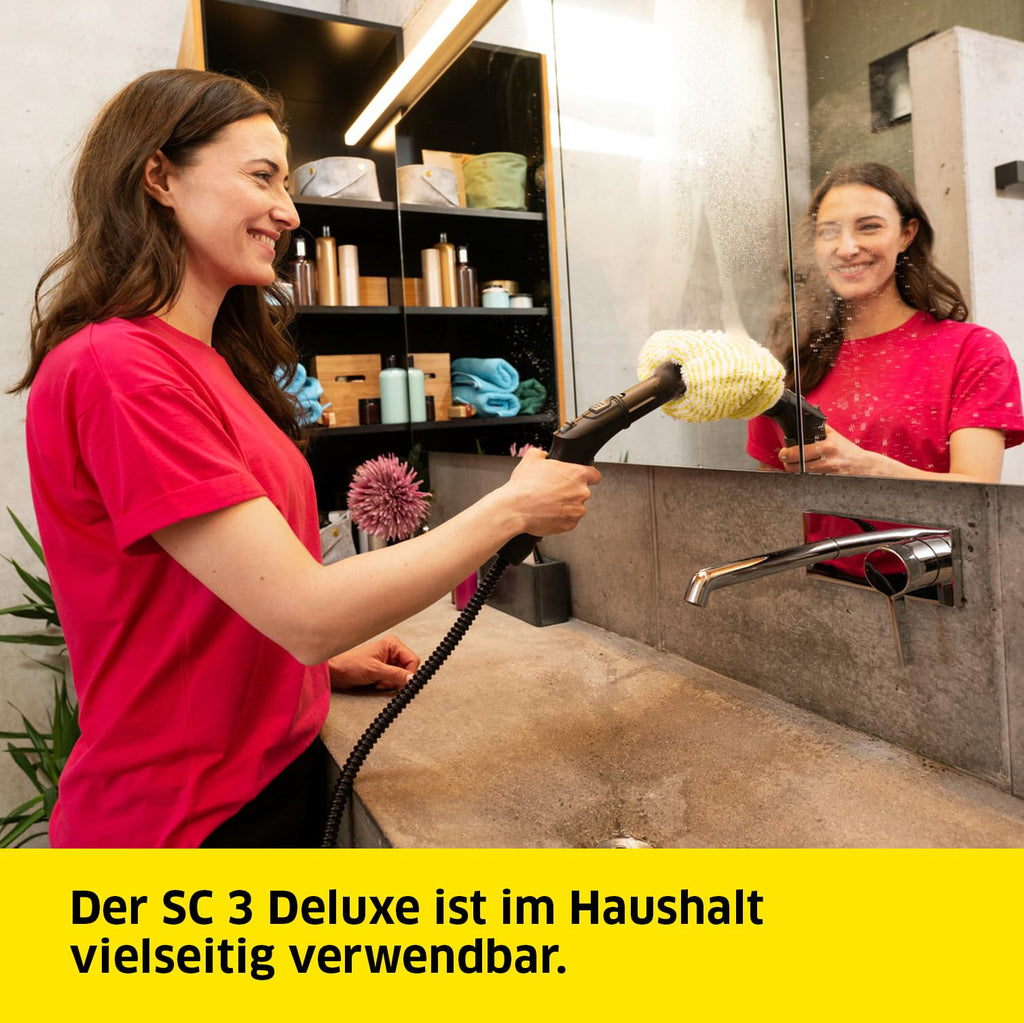 Dampfreiniger SC 3 Deluxe mit 3,5 bar Dampfdruck und 30 Sekunden Aufheizzeit für gründliche Reinigung