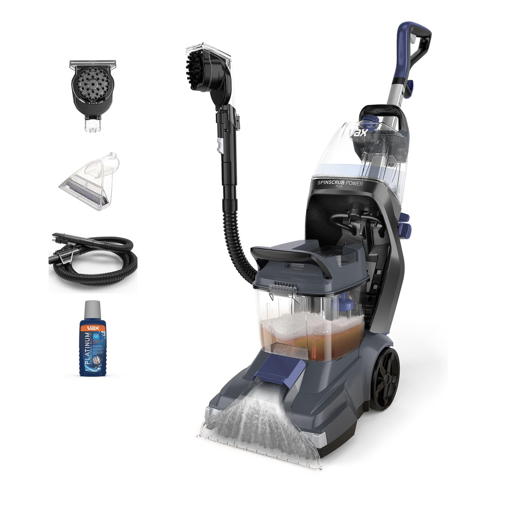 SpinScrub Power Plus Polsterreiniger Teppichreiniger mit Fleckenentfernung XL Tank schnelltrocknend kraftvoll