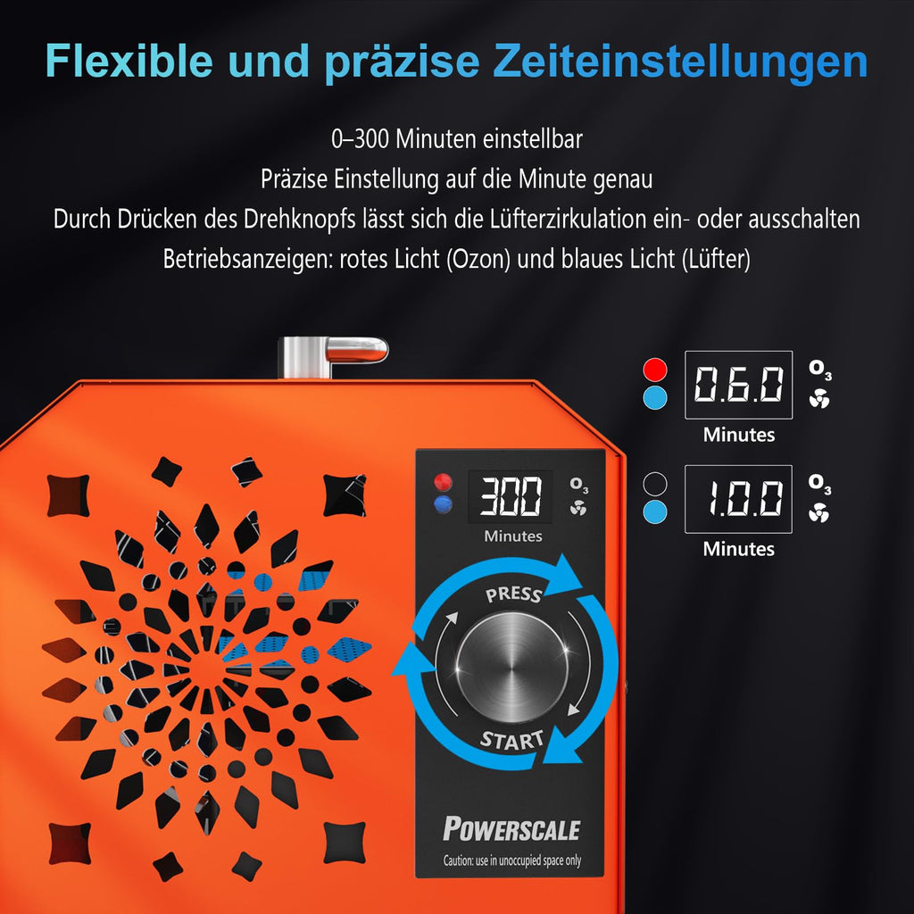 OZB3 Ozongenerator 250.000 mg/h Luftreiniger Geruchsbeseitigung Desinfektion Sterilisation große Räume Büros