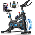 Heimtrainer Fahrrad 100 Prozent Widerstand, leise und stabil, Ergometer mit App und LCD, bis 180 kg belastbar