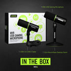 MV6 USB Gaming Mikrofon für Streaming Aufnahmen Podcasting Gesang Videokonferenzen am PC und Mac