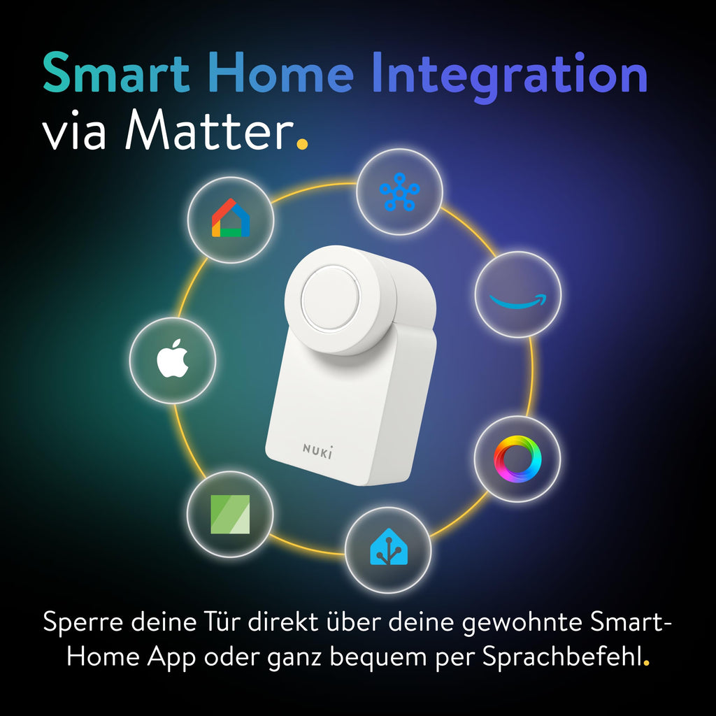 Smart Lock Go 2025 Türschloss mit Bluetooth WLAN Matter Smartphone als Schlüssel ohne Zylindertausch