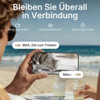 EverSweet Ultra Trinkbrunnen mit KI Kamera 5L Frisch und Abwassertrennung filterlos für Katzen und Kleinhunde