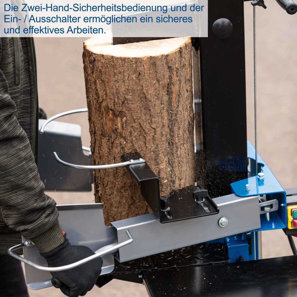 Elektrischer Holzspalter HL810 Brennholzspalter mit 8 Tonnen Spaltkraft und 3500W Motor für Brennholz