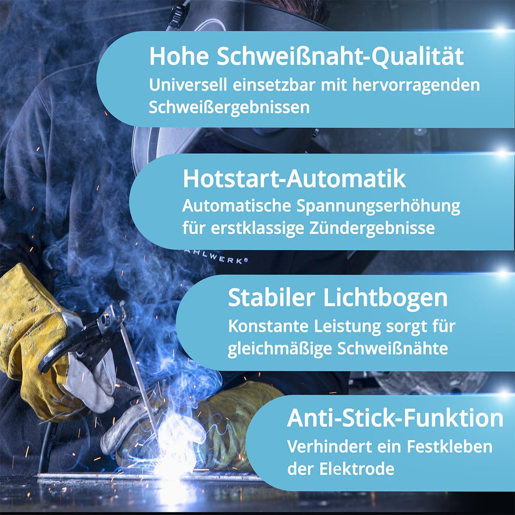 Elektrodenschweißgerät ARC 200 MD MMA E Hand bis 200 A Inverter Schweißgerät für Elektroden