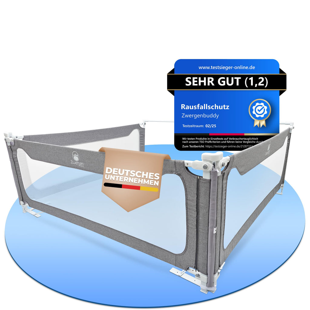 Rausfallschutz Boxspringbett Elternbett 180x200cm 8er Set Stabilitätsstange Zwischenraumschutz laborgeprüft