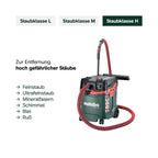 ASA 30 H PC Allessauger Nass und Trockensauger Staubklasse H 1200 W 30 L PressClean Bau und Werkstattsauger