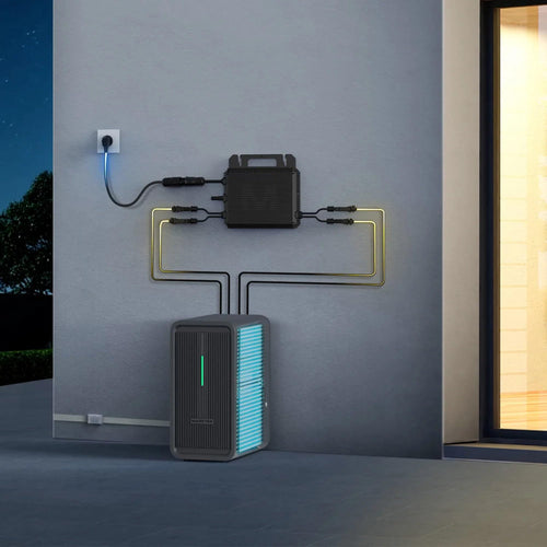 B2500 Speicher 2240Wh für Balkonkraftwerke LiFePO4 Akku 6000 Zyklen erweiterbar IP65 wasserdicht staubfest